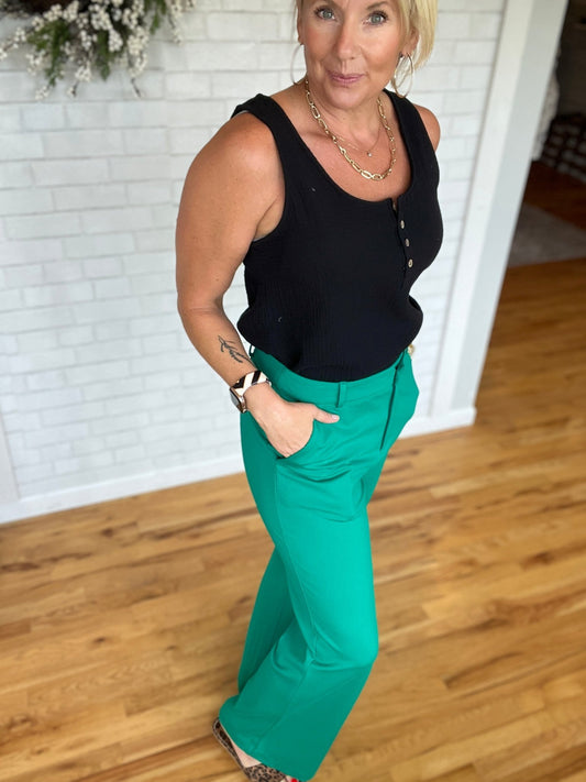 Kendra Pant - Kelly Green - A Bushel & A Peck