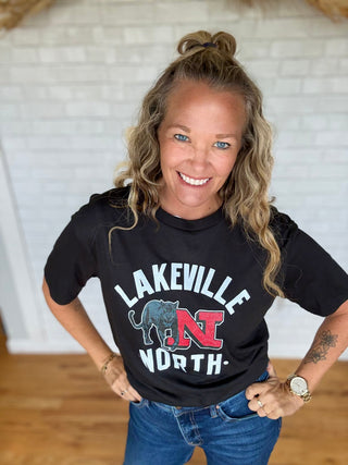 Lakeville North T - Black - A Bushel & A Peck