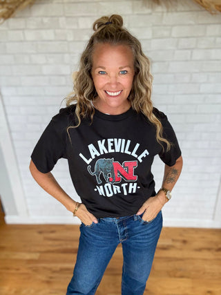 Lakeville North T - Black - A Bushel & A Peck