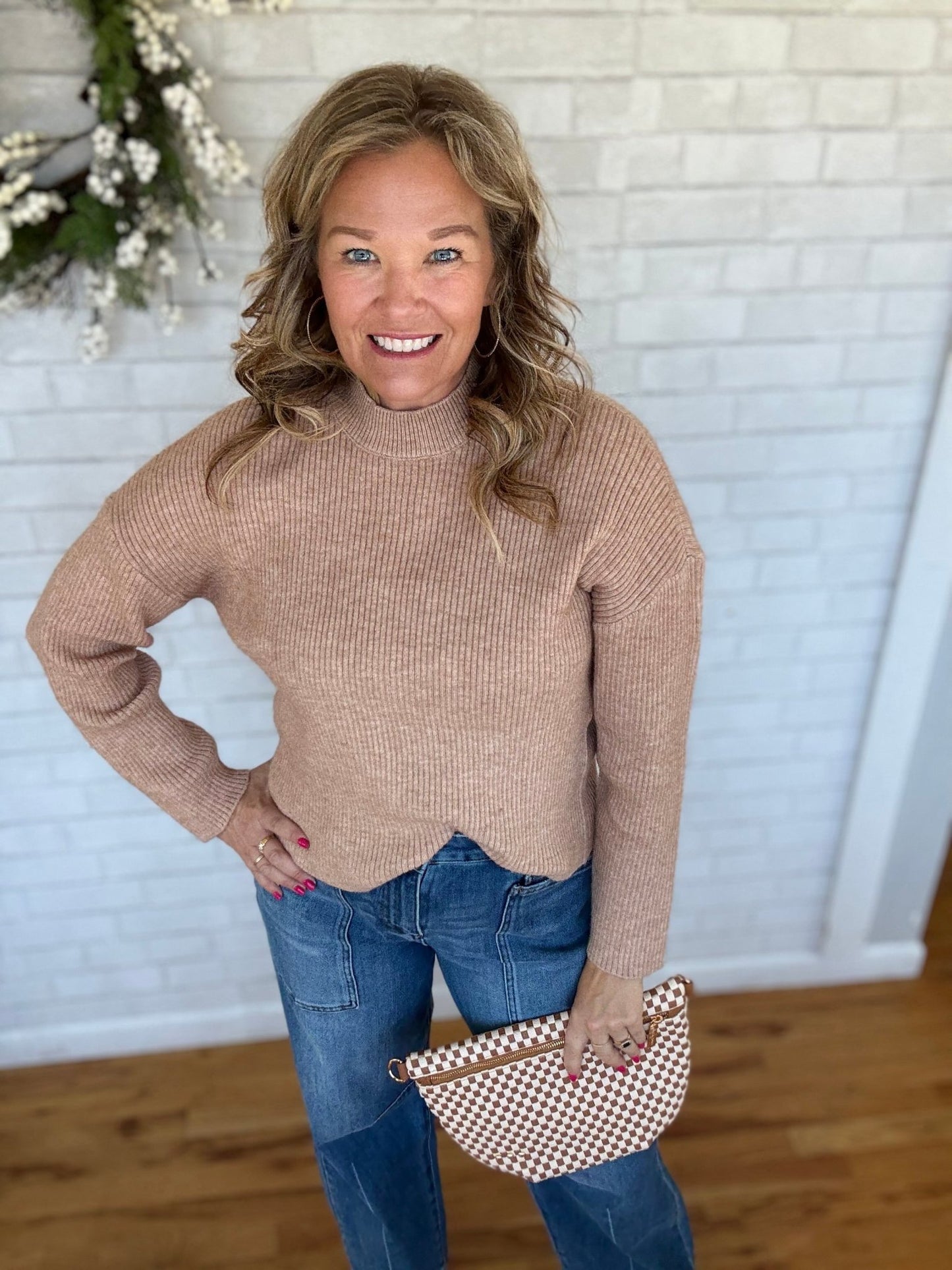 Lana Sweater - Heather Mocha - A Bushel & A Peck