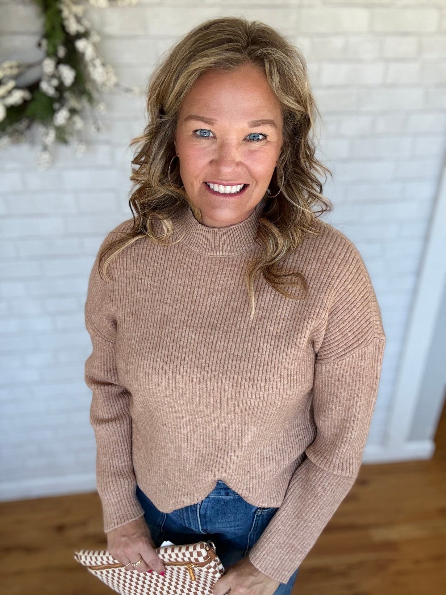 Lana Sweater - Heather Mocha - A Bushel & A Peck