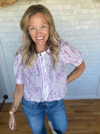 Laney Lavender Top - A Bushel & A Peck