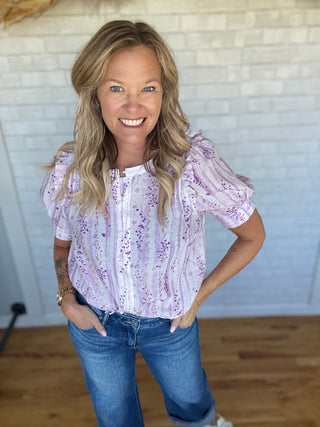 Laney Lavender Top - A Bushel & A Peck