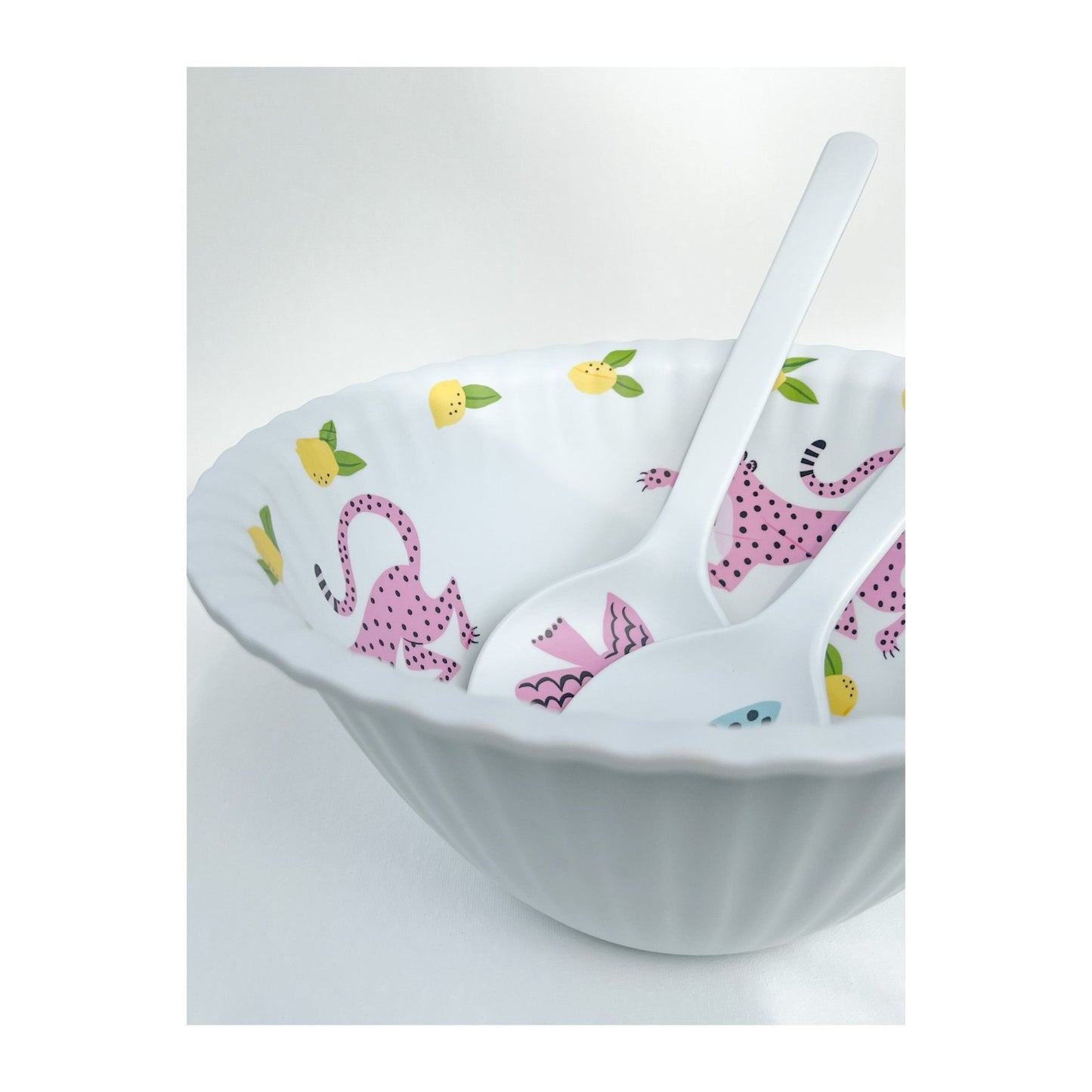 Leopard Salad Bowl - A Bushel & A Peck