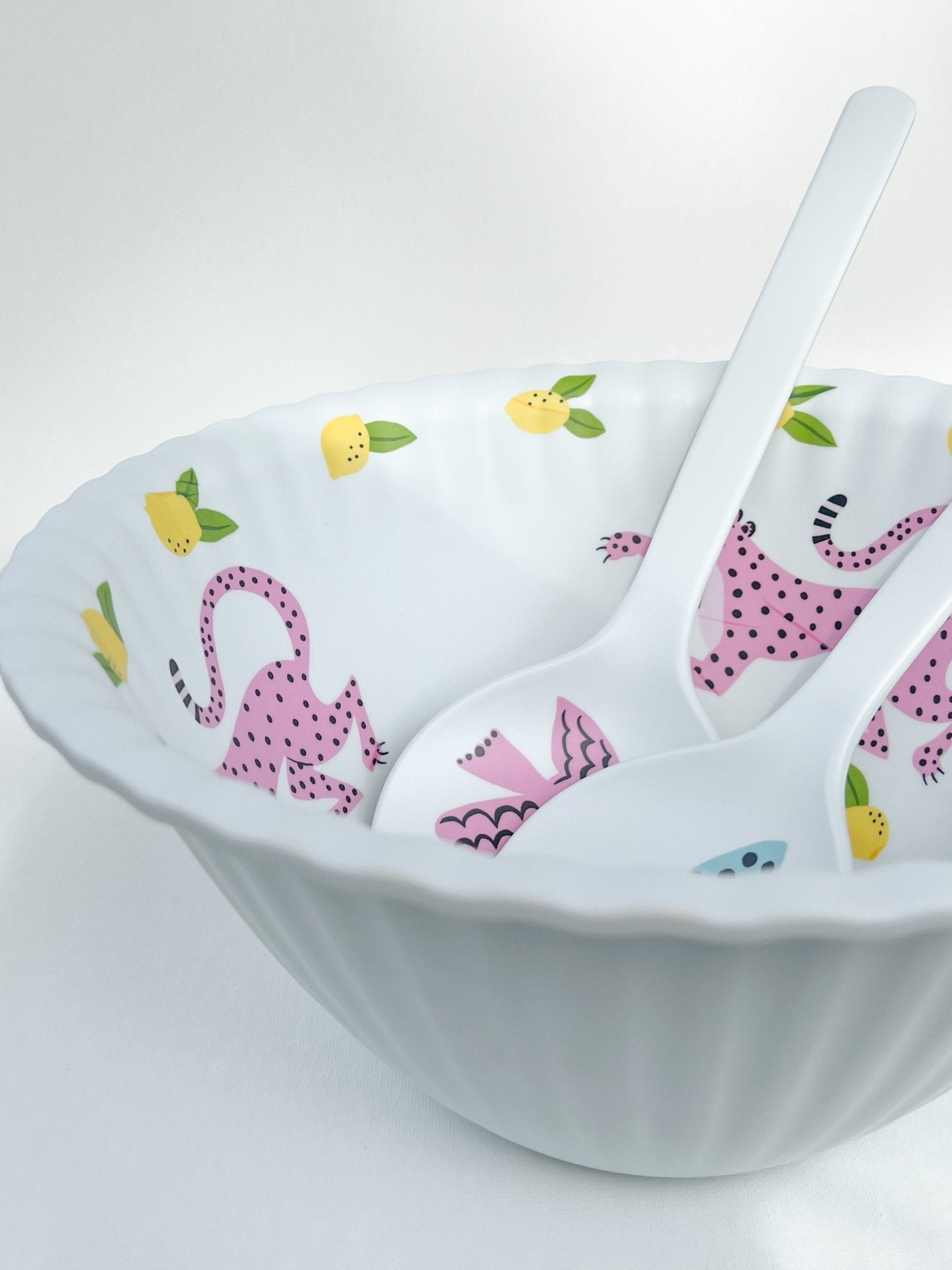 Leopard Salad Bowl - A Bushel & A Peck