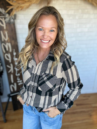 Lewis 2.0 - Black & Tan Plaid - A Bushel & A Peck