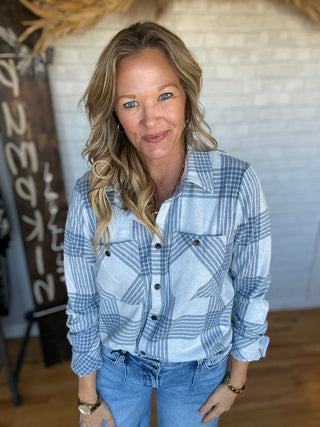 Lewis 2.0 - Blue & White Plaid - A Bushel & A Peck