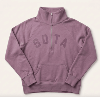 Lila 1/2 Zip Sweatshirt-Light Purple - A Bushel & A Peck