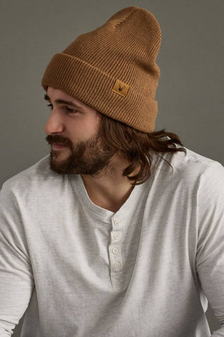 Lt. Brown Knit Beanie - A Bushel & A Peck