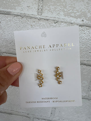 Luxe Gold & Rhinestone Ear Cuff - A Bushel & A Peck