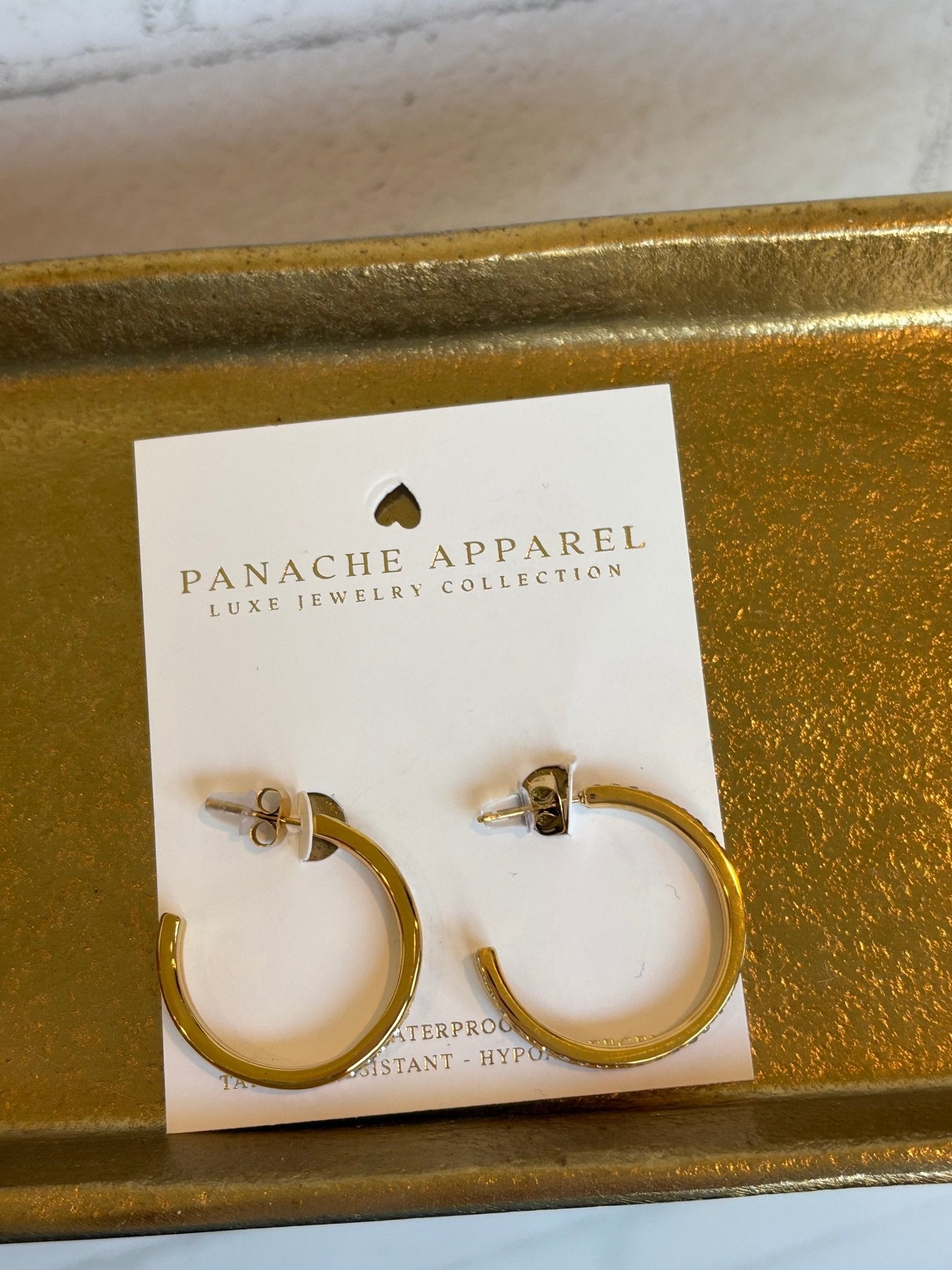 Luxe Gold Rhinestone Hoop Earring - A Bushel & A Peck