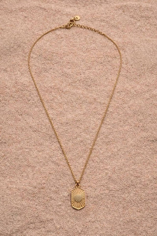 Luxe Gold Rhinestone Pendant Necklace - A Bushel & A Peck