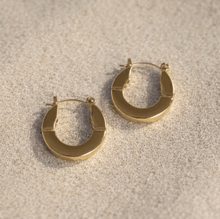 Luxe Gold Small Thick Earrings - A Bushel & A Peck