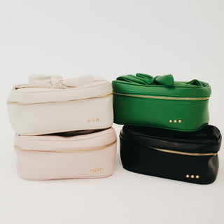 Madelyn Bow Makeup Bag - A Bushel & A Peck