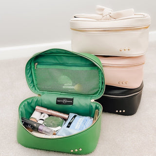 Madelyn Bow Makeup Bag - A Bushel & A Peck
