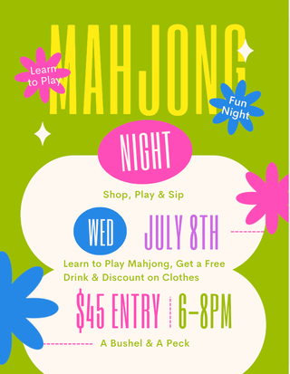 Mahjong Class (7/8) - A Bushel & A Peck