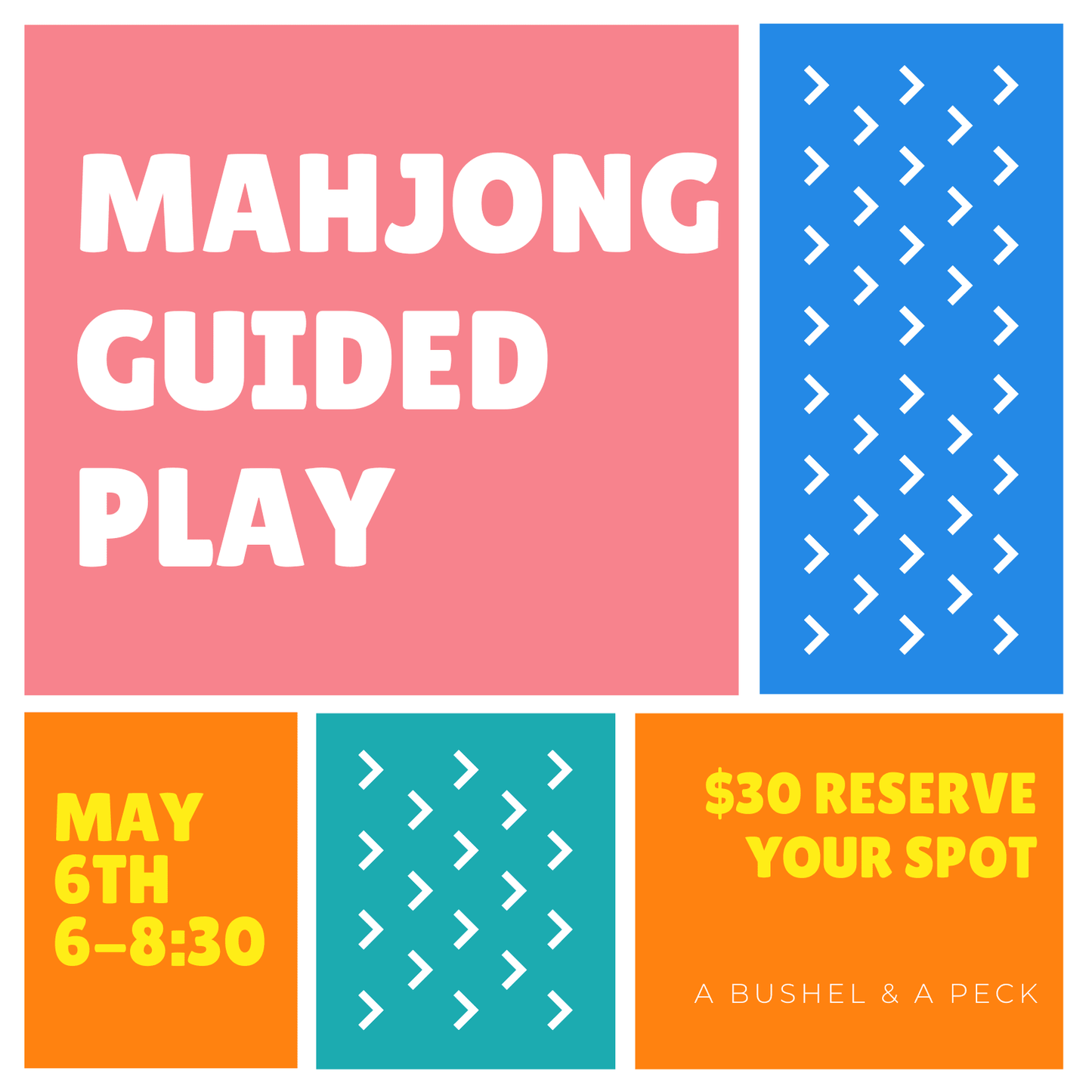 Mahjong Open Play (5/6) - A Bushel & A Peck