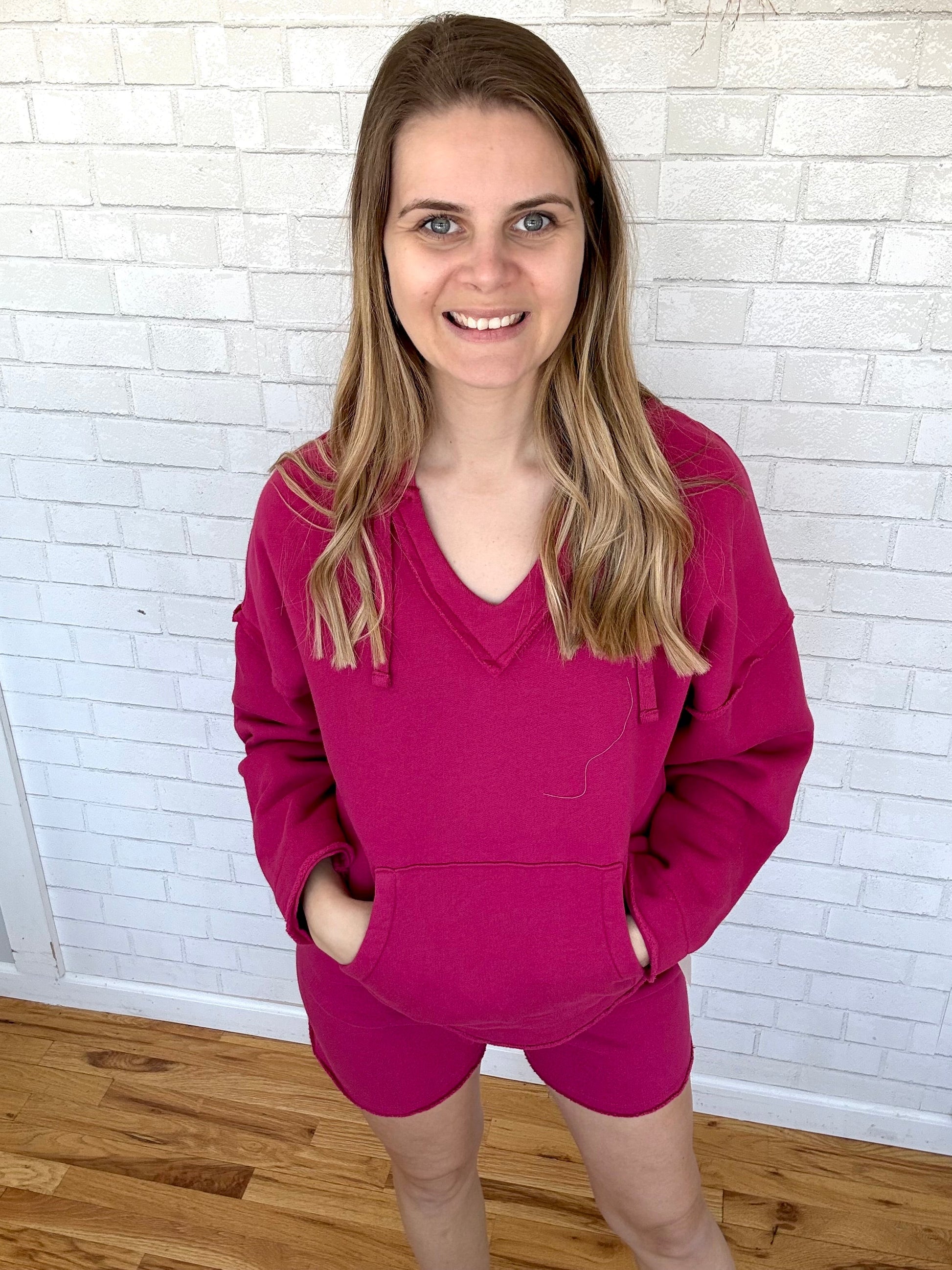Malibu Air Cotton Hoodie - Plum Pink - A Bushel & A Peck