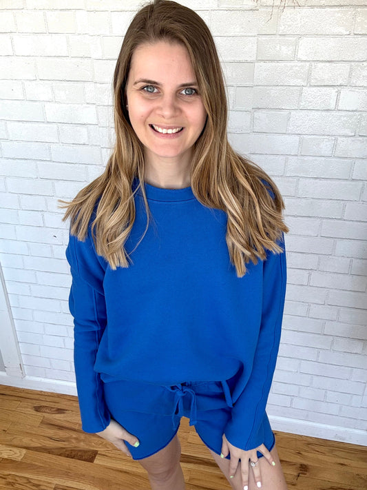 Malibu Long Sleeve - Indigo - A Bushel & A Peck