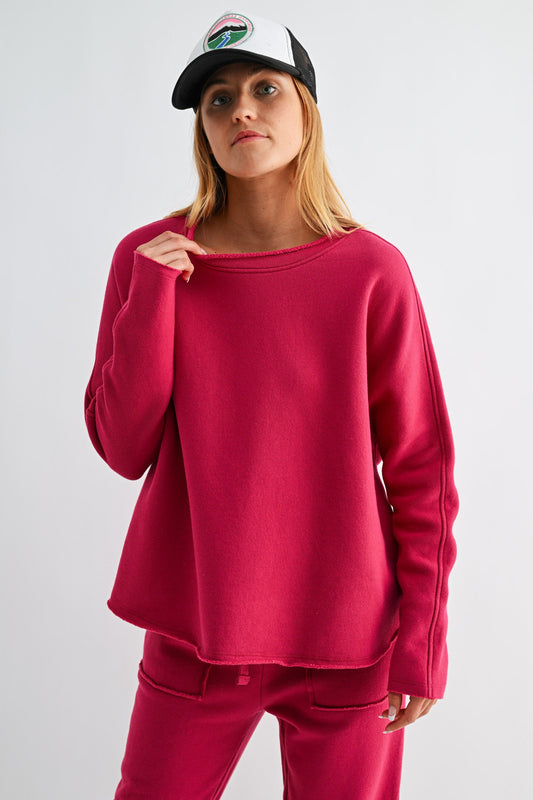 Malibu Long Sleeve - Plum Pink - A Bushel & A Peck