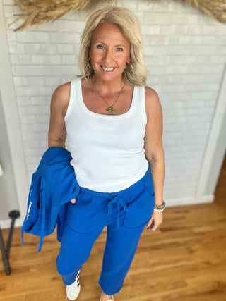 Malibu Tapered Pant - Indigo - A Bushel & A Peck