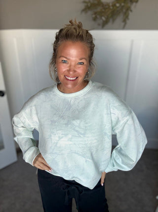 Martina Pullover - Camo Sky Blue - A Bushel & A Peck