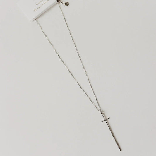 Modern Cross Necklace - A Bushel & A Peck