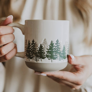 *NEW* Forest Stoneware Coffee Mug - Home Decor - A Bushel & A Peck
