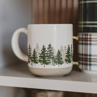 *NEW* Forest Stoneware Coffee Mug - Home Decor - A Bushel & A Peck