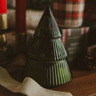 *NEW* Fraser Fir Soy Candle - 8.5 oz Glass Tree Jar - A Bushel & A Peck