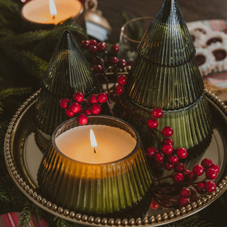 *NEW* Fraser Fir Soy Candle - 8.5 oz Glass Tree Jar - A Bushel & A Peck