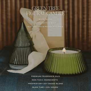 *NEW* Fraser Fir Soy Candle - 8.5 oz Glass Tree Jar - A Bushel & A Peck