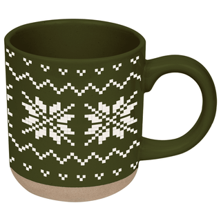 *NEW* Green Fair Isle Sweater Stoneware Coffee Mug - Gifts - A Bushel & A Peck