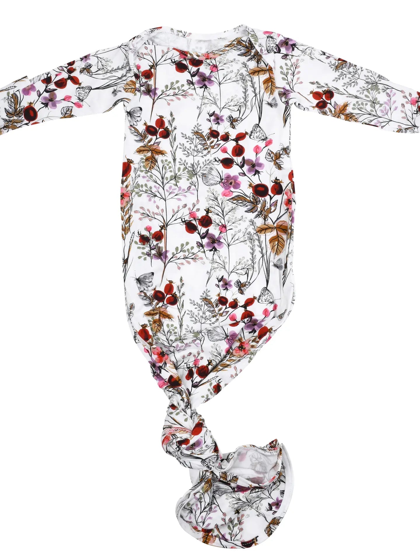 Newborn Baby Knotted Gown - 0 to 3 mos. - A Bushel & A Peck