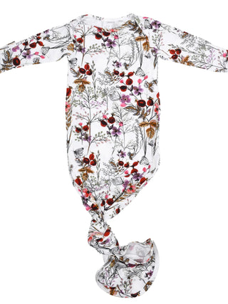 Newborn Baby Knotted Gown - 0 to 3 mos. - A Bushel & A Peck