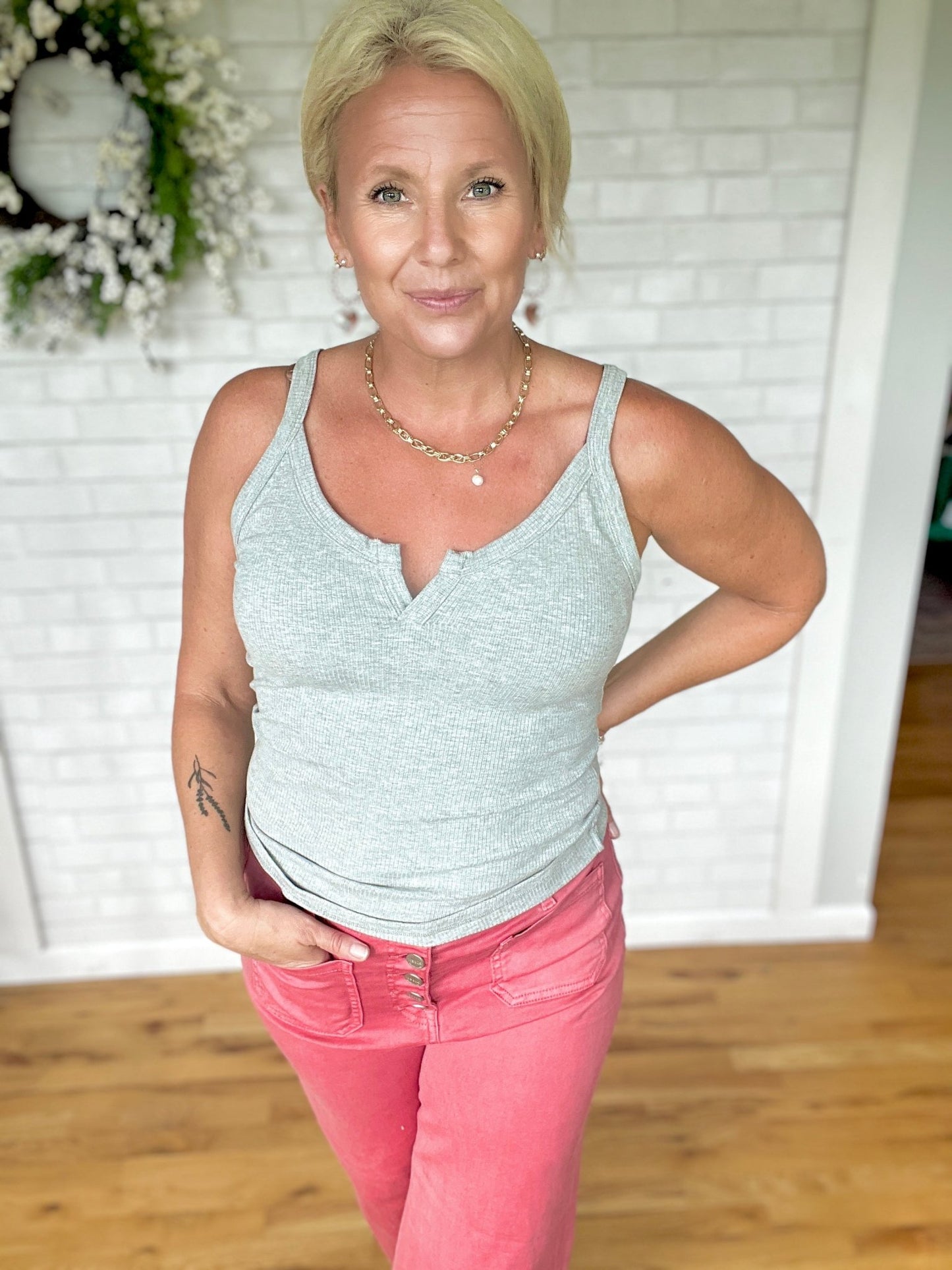 Nikki Notch Tank - A Bushel & A Peck