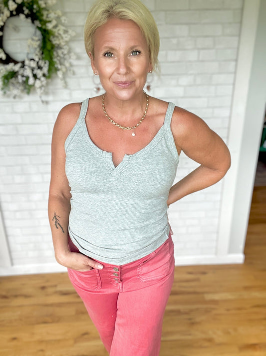 Nikki Notch Tank - A Bushel & A Peck