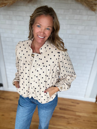 Patty Polka Dot Jacket - A Bushel & A Peck