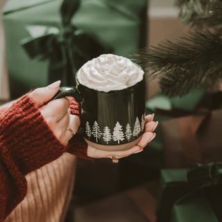 Pine Trees Stoneware Coffee Mug - Home Decor & Gifts - A Bushel & A Peck