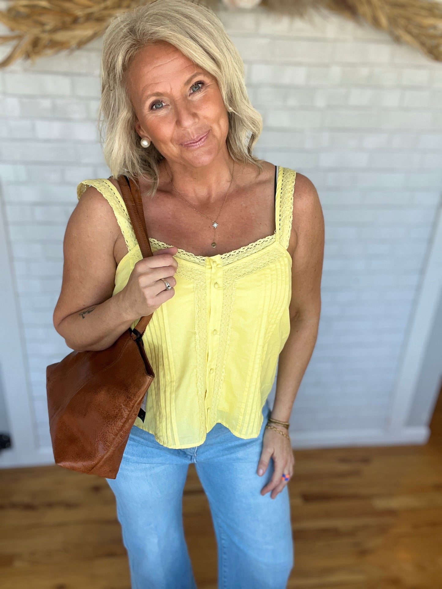 Pintuck Lace Top - A Bushel & A Peck