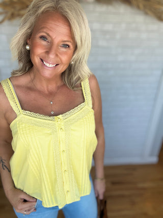 Pintuck Lace Top - A Bushel & A Peck