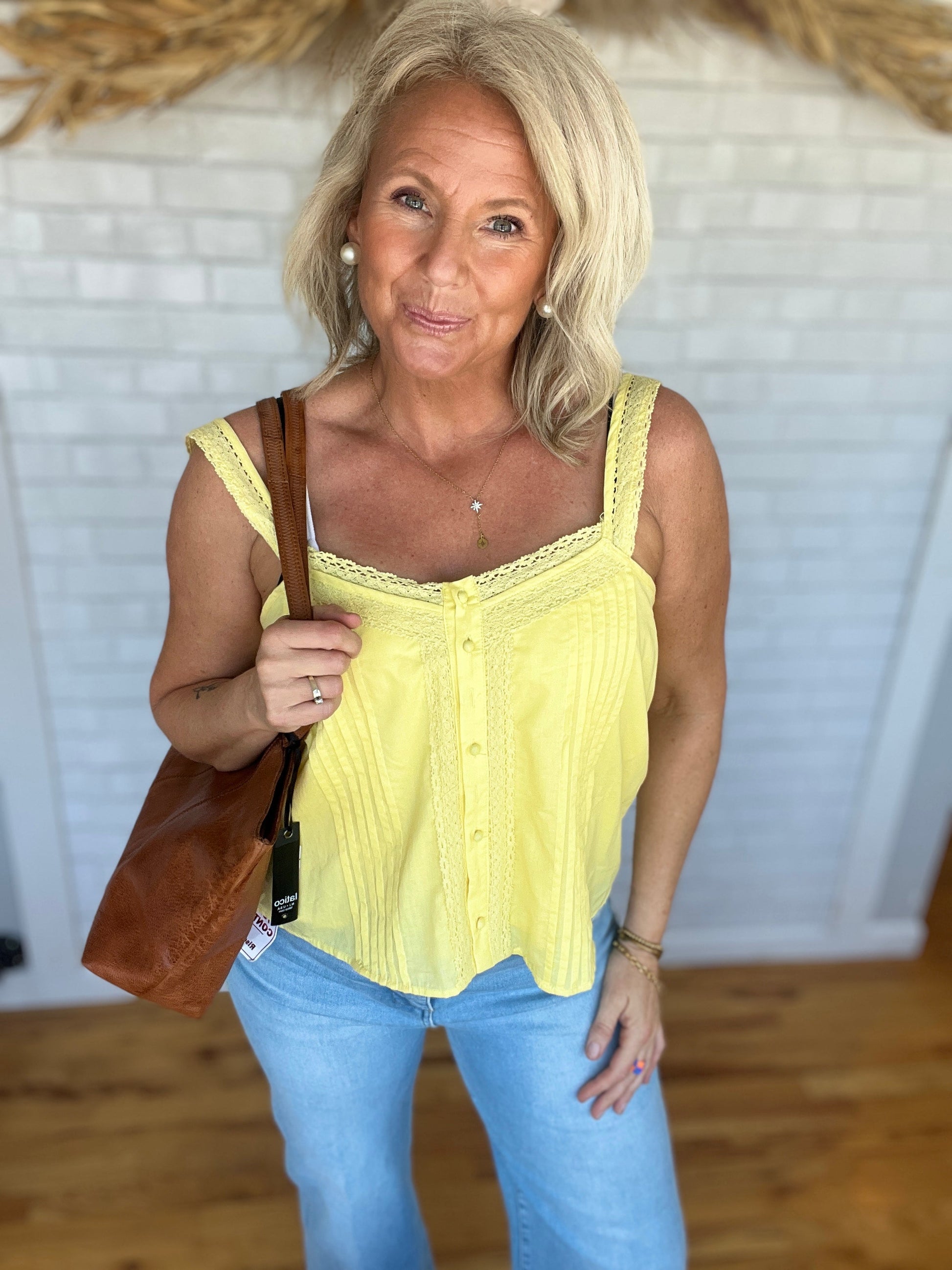 Pintuck Lace Top - A Bushel & A Peck