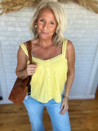 Pintuck Lace Top - A Bushel & A Peck