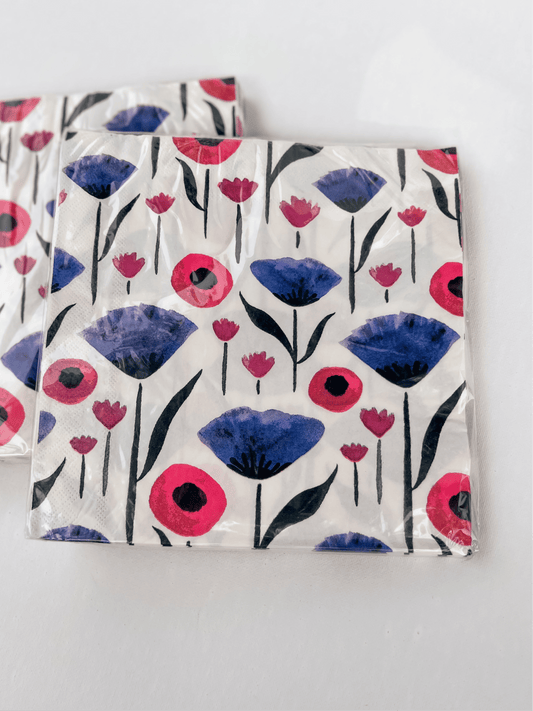 Poppy Dinner Napkin - A Bushel & A Peck