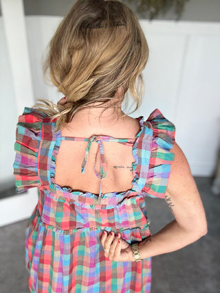 Poppy Plaid Dress - A Bushel & A Peck