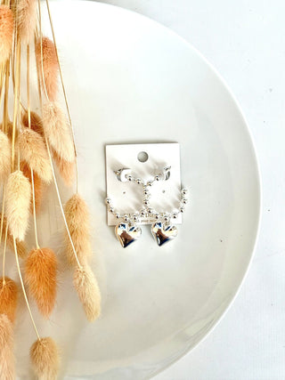 Puffy Heart Earrings - A Bushel & A Peck