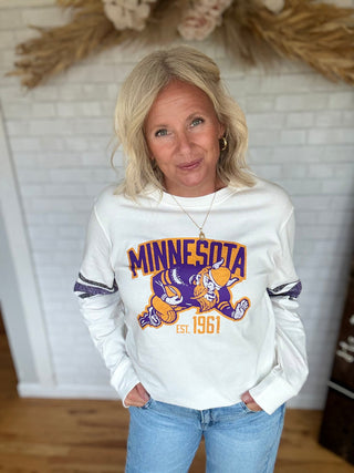 Purple & Gold MN Football Tee - A Bushel & A Peck