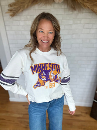 Purple & Gold MN Football Tee - A Bushel & A Peck