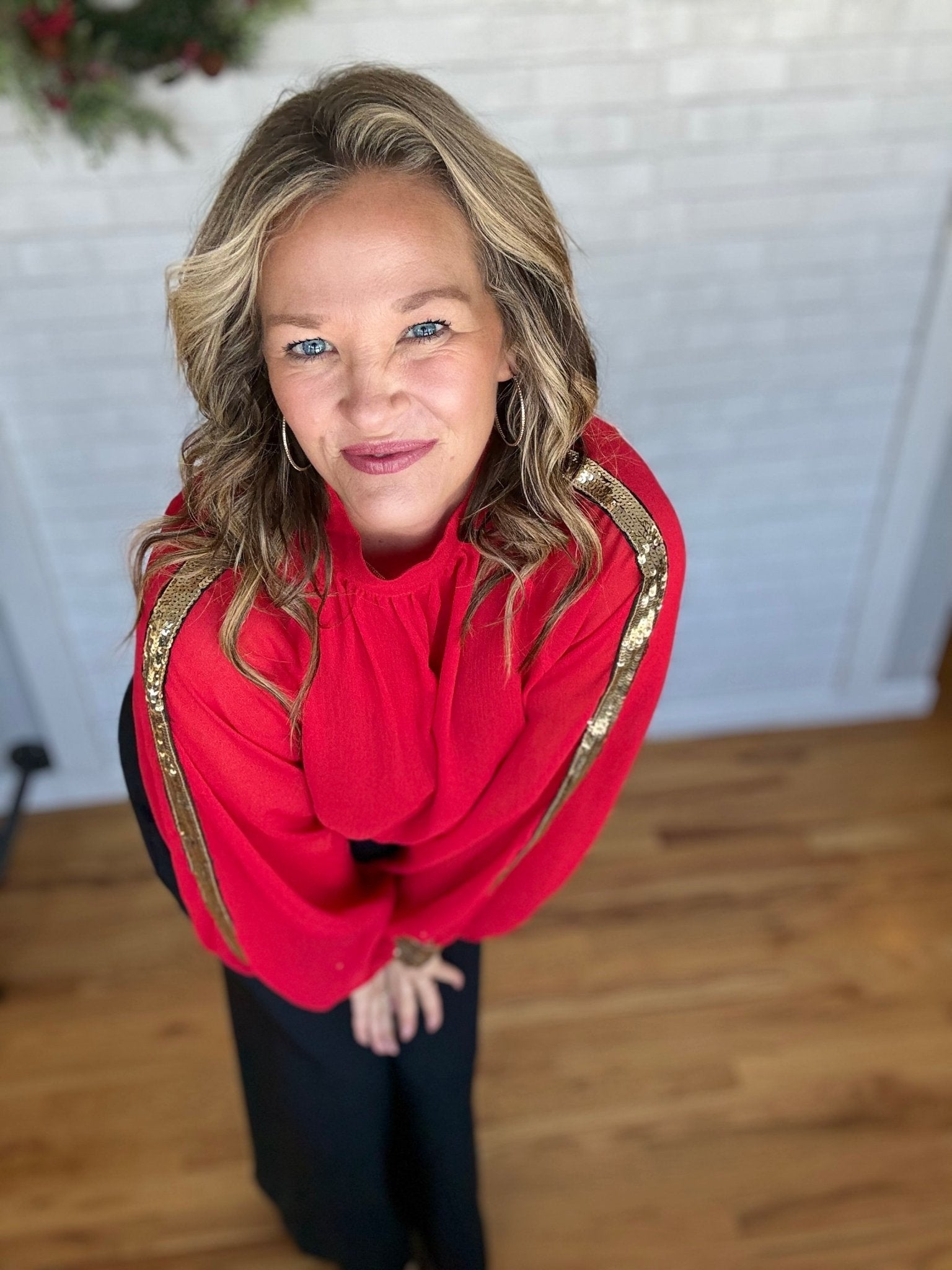 Raelynn Top - Red - A Bushel & A Peck