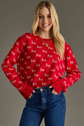Red Ho Ho Ho Sweater - A Bushel & A Peck